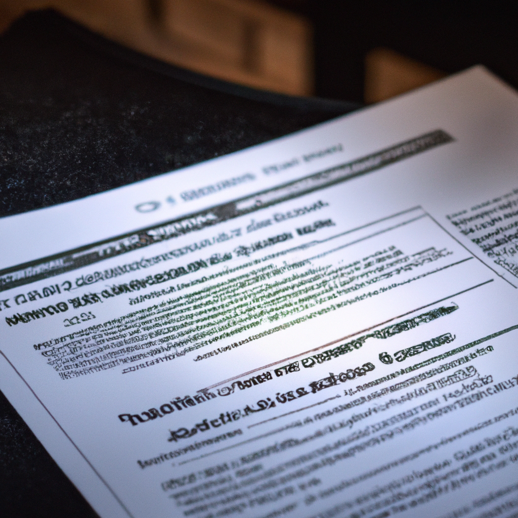 Compliance documentation booklet with inspection checklist close-up